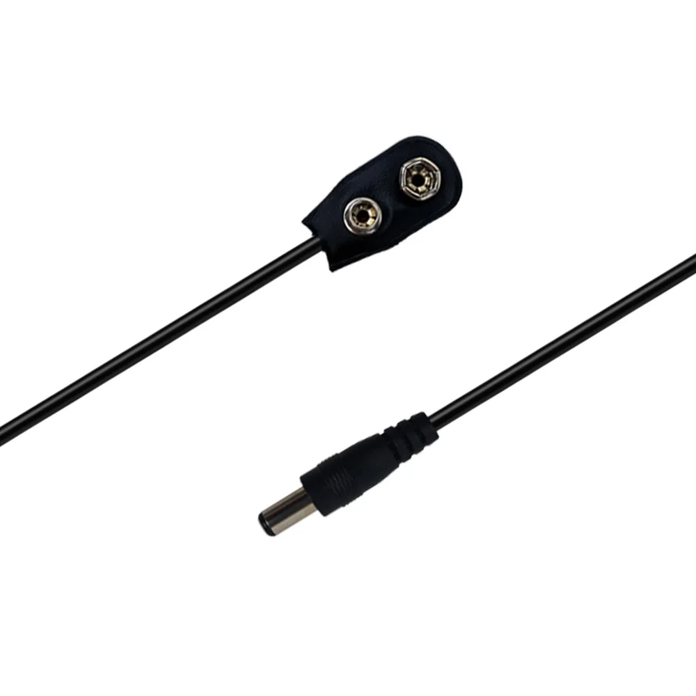 9V Battery Clip Connector Converter Power Supply Cable for Guitar Effect Pedal