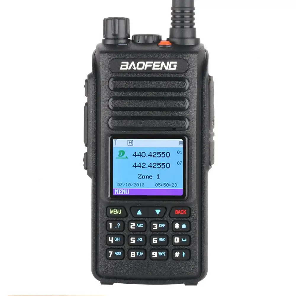 Baofeng DMR DM-1702(gps) рация VHF UHF Двухдиапазонная 137-174& 400-470MHz Dual Time slot Tier 1& 2 цифровое радио