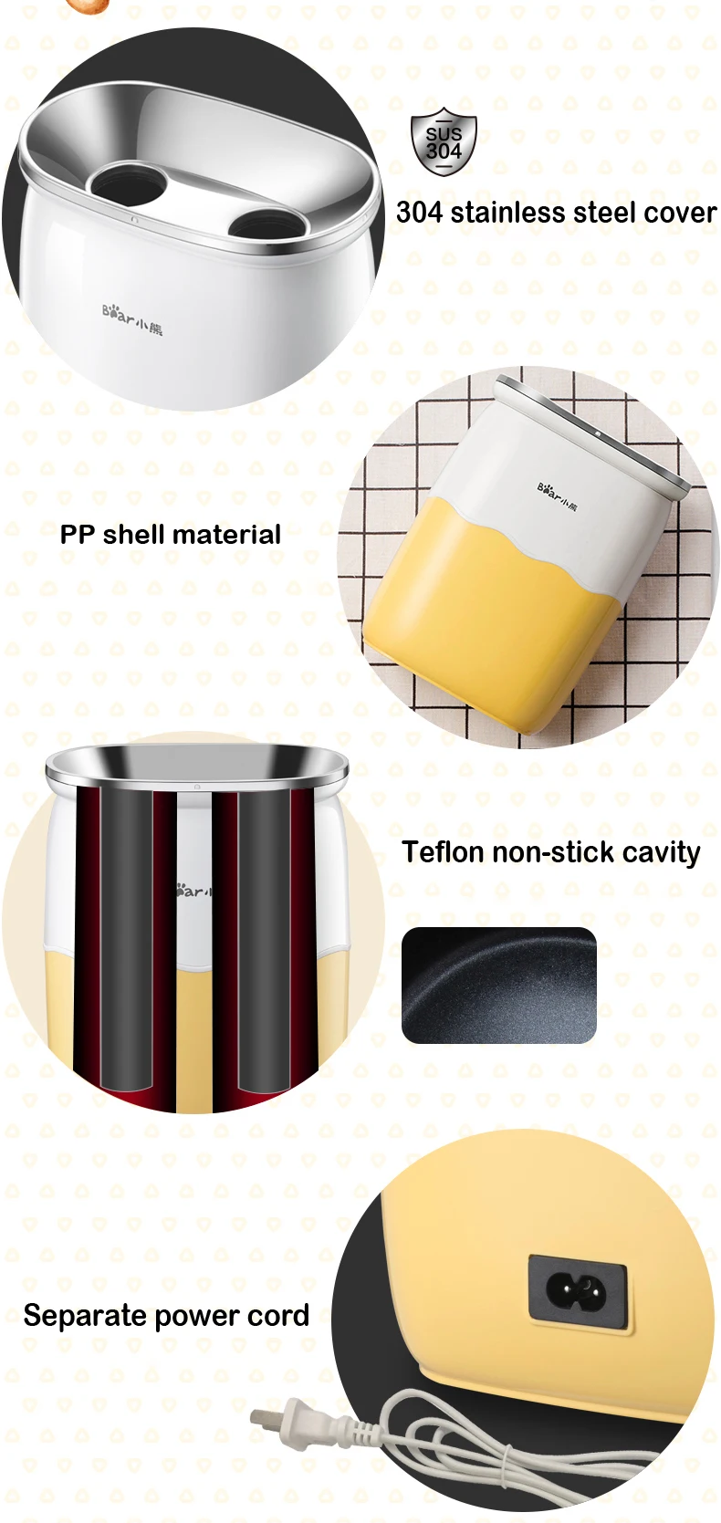 Máquina de Rolo de Ovo Café da Manhã Totalmente Automático Duplo Cilindro Pequeno Ovo Copo Omelete Pot Plug And Play Antiaderente Pan 2021 200w 8 High Quality Eletrodomésticos
