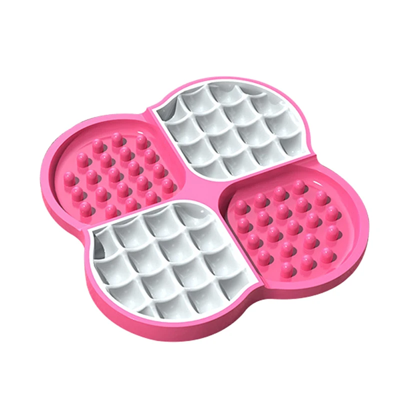 Cuenco de comida lenta con ventosas para mascotas, suministros para mascotas, duradero, prevención de asfixia, platos de diseño saludable