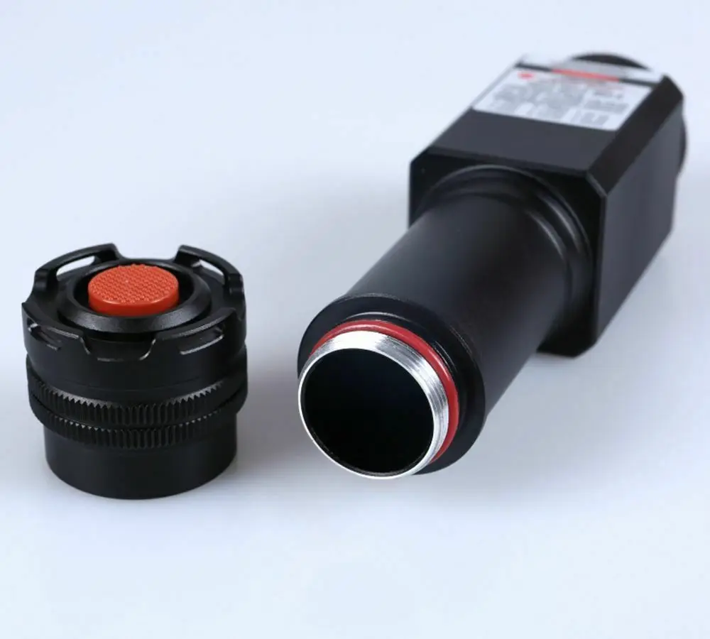450T-2000 Waterproof Powerful 450nm Blue Laser Pointer Torch Focusable Dot Spot