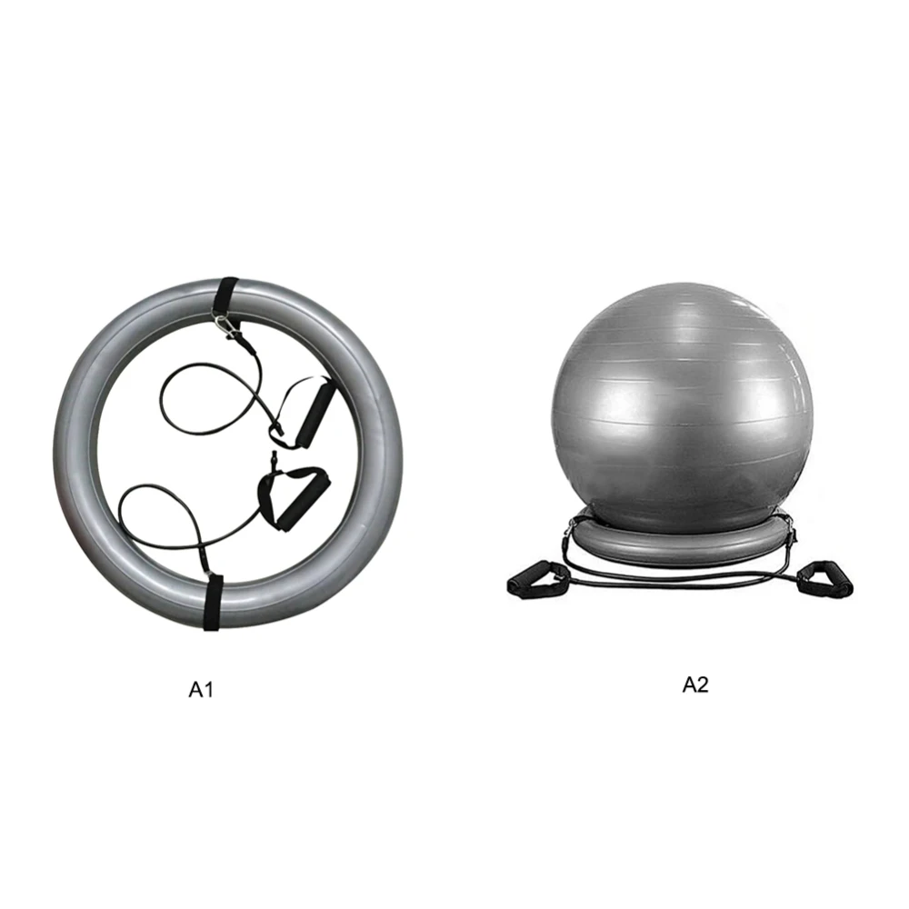60cm йога мяч набор утолщенной взрывозащищенный Фитнес балансировочный мяч с основание стабильности Эспандеры для спортзала Офис