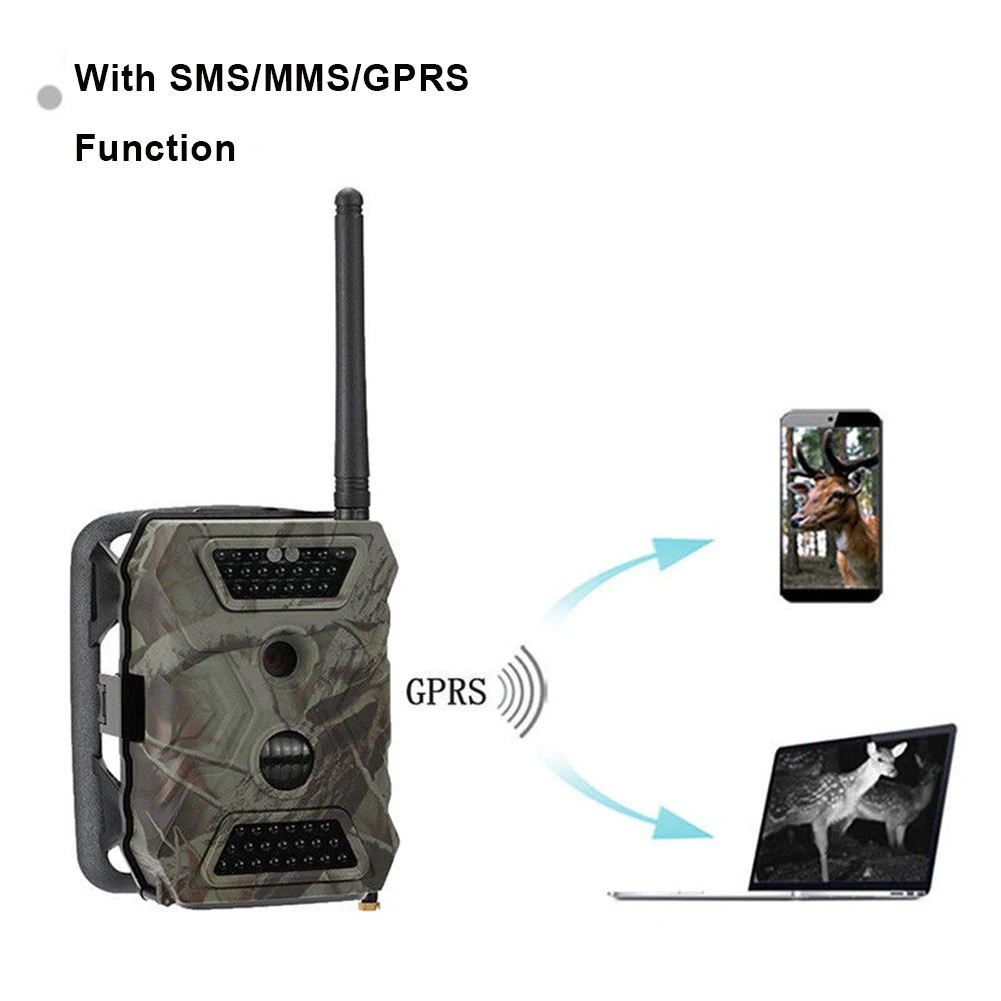 Câmera com Mms Caça Câmera Hd1080p 2.0 Lcd Trail Gprs Smtp Ftp Gsm Jogo 940nm S680m 12mp Mod. 1270310 9 Cheap Câmeras de caça