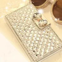 الماس الفاخرة حقيبة جلد لسامسونج غالاكسي S20 زائد S10 5G S9 S8 ملاحظة 20 جدا 10 9 8 A10 A40 A50 A70 A30S A7 الهاتف غطاء