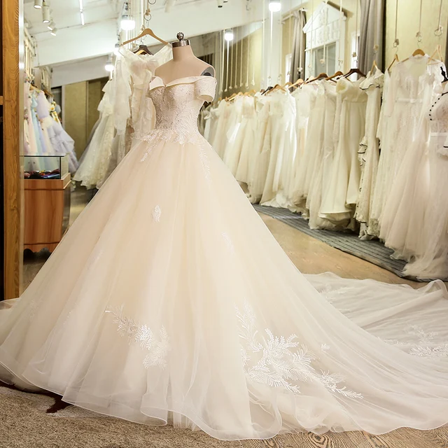 SL-5029 Princess Lace Bridal Dress Corset Ball Gown Short Sleeve Cheap Wedding Dress 2020 3