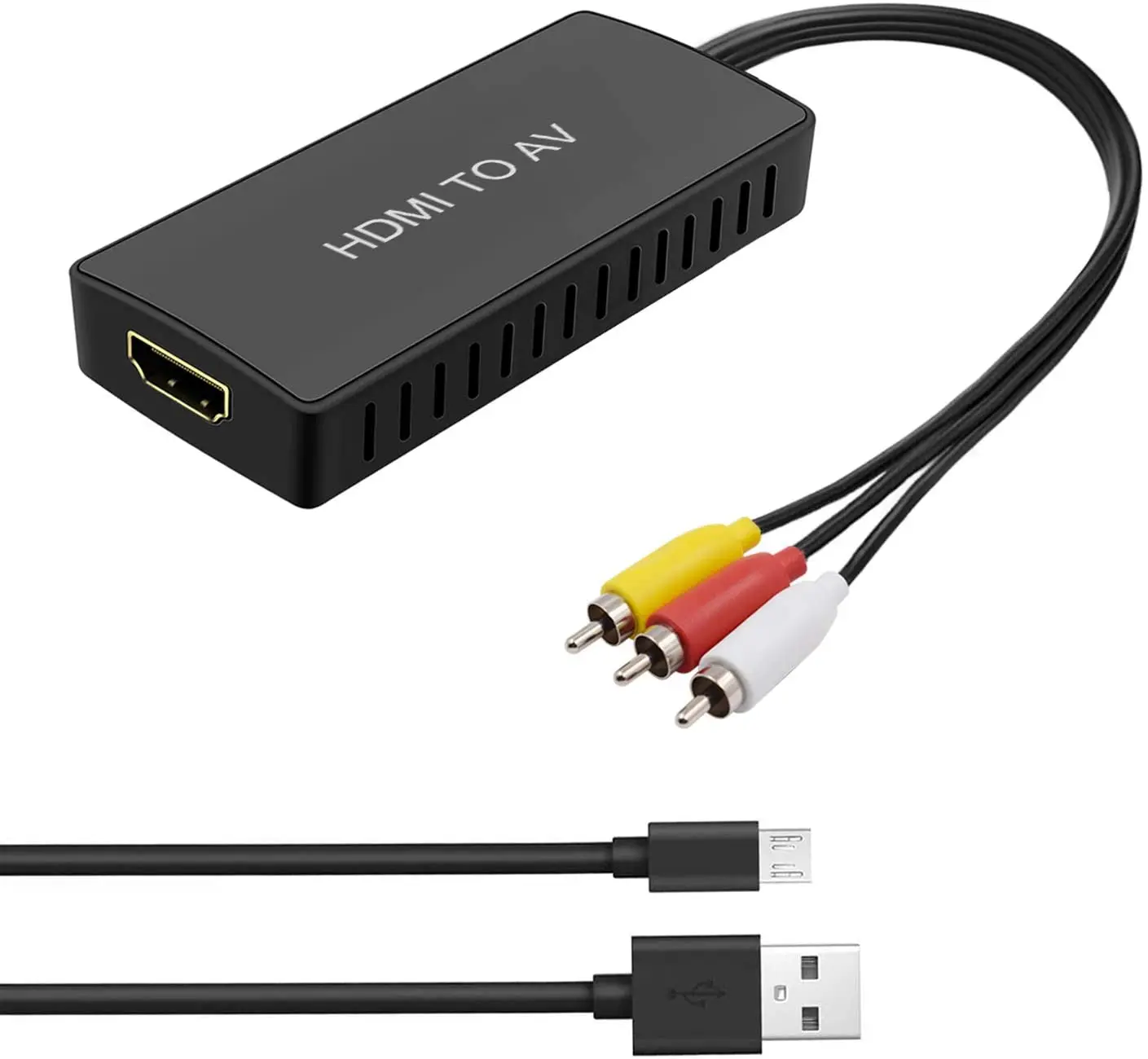 HDMI-совместимый с AV/ RCA преобразователем аудио адаптер для видео поддерживает PAL/NTSC