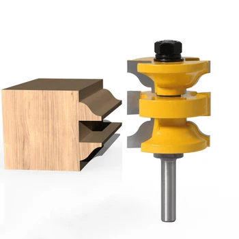 

Milling Cutter Wood 3pcs Tenon Set Carving Solid Tool Carbon steel 3PCS