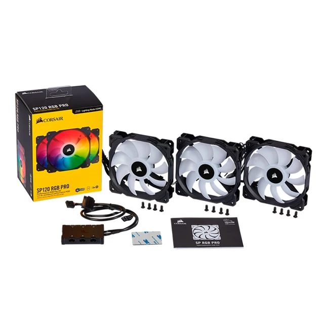 CORSAIR-Ventilateur haute performance éventuelles 120 RGB PRO, ventilateur  120mm, ventilateur RGB PRO 120mm, triple pack avec noyau de nœud  d'éclairage - AliExpress