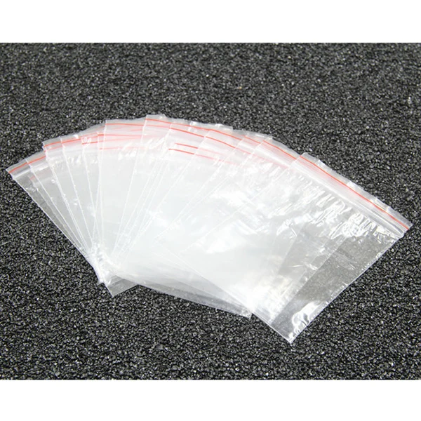 100 шт упаковка Ziplock герметичный мешок для хранения пищевых продуктов сумка для хранения Контейнер для пищевых продуктов пластиковое уплотнение ювелирных изделий - Цвет: 8x12CM