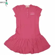 Летнее вязаное платье с короткими рукавами для девочек однотонное милое детское праздничное платье принцессы для девочек Детская Повседневная и удобная одежда