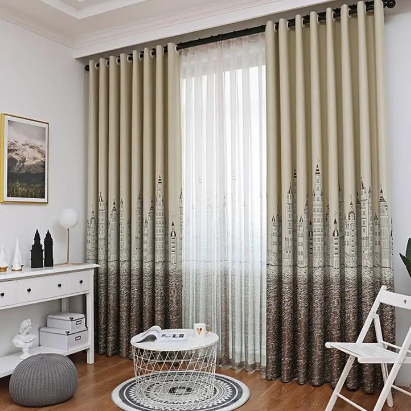 Роскошные украшения для кухни Rideau Cortinas De Luxo Para Sala Rideaux Pour Le салонные шторы