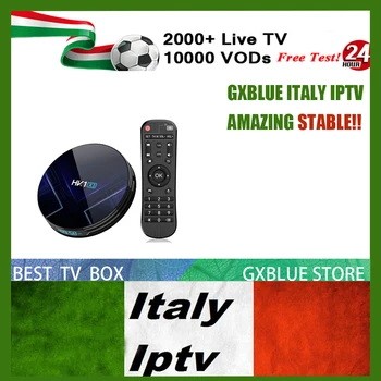 

HK1 X3 Android 9.0 IPTV Box GXBLUE Italy IPTV Subscription 2000 Channel Italia Germany UK Mediaset Premium set top of TV Box