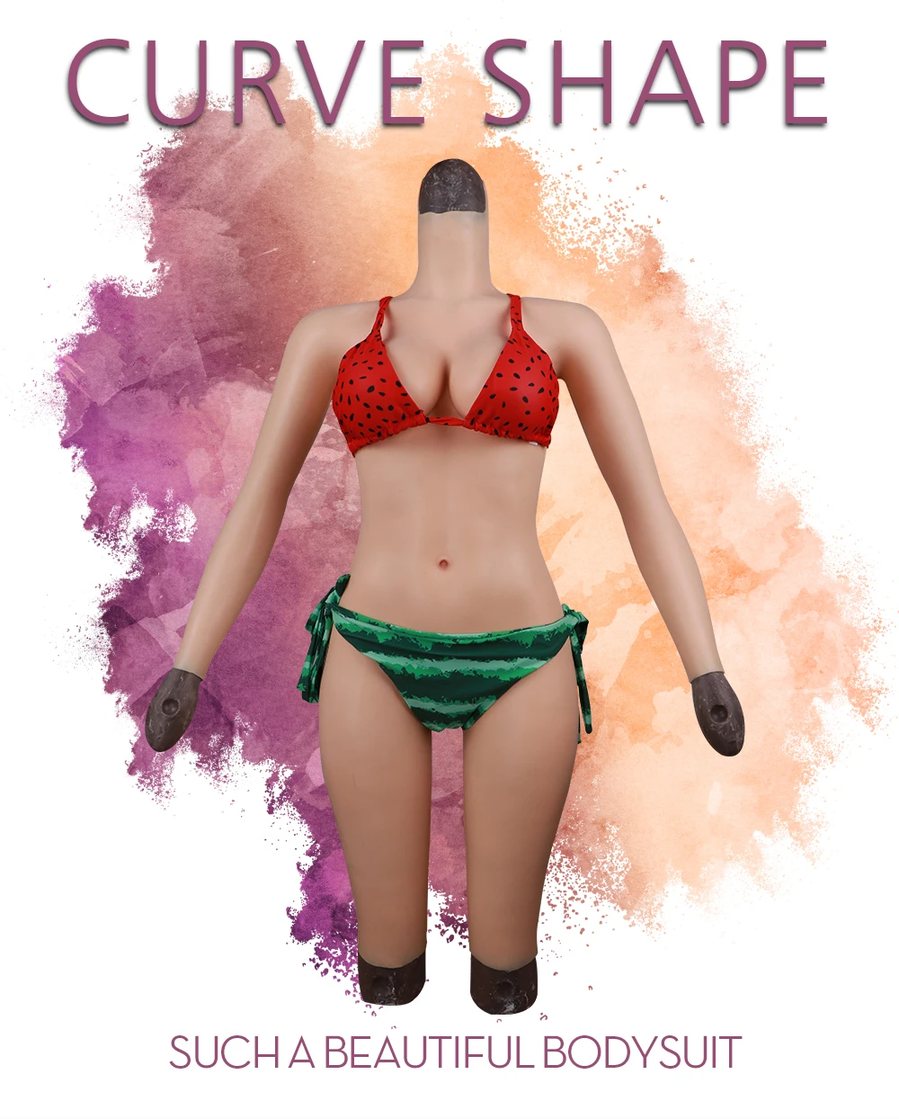 Eyung Crossdresser Silicone Tits Artifical Breast Forms Vagina 5-point Bodysuit No Oil Food Grade Memory Silicone Fake Boobs D Cup (1)