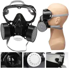Полумаска для лица, респиратор, противогаз для покраски, Противопылевой фильтр, защита от дыма, синтеза, безопасность на рабочем месте