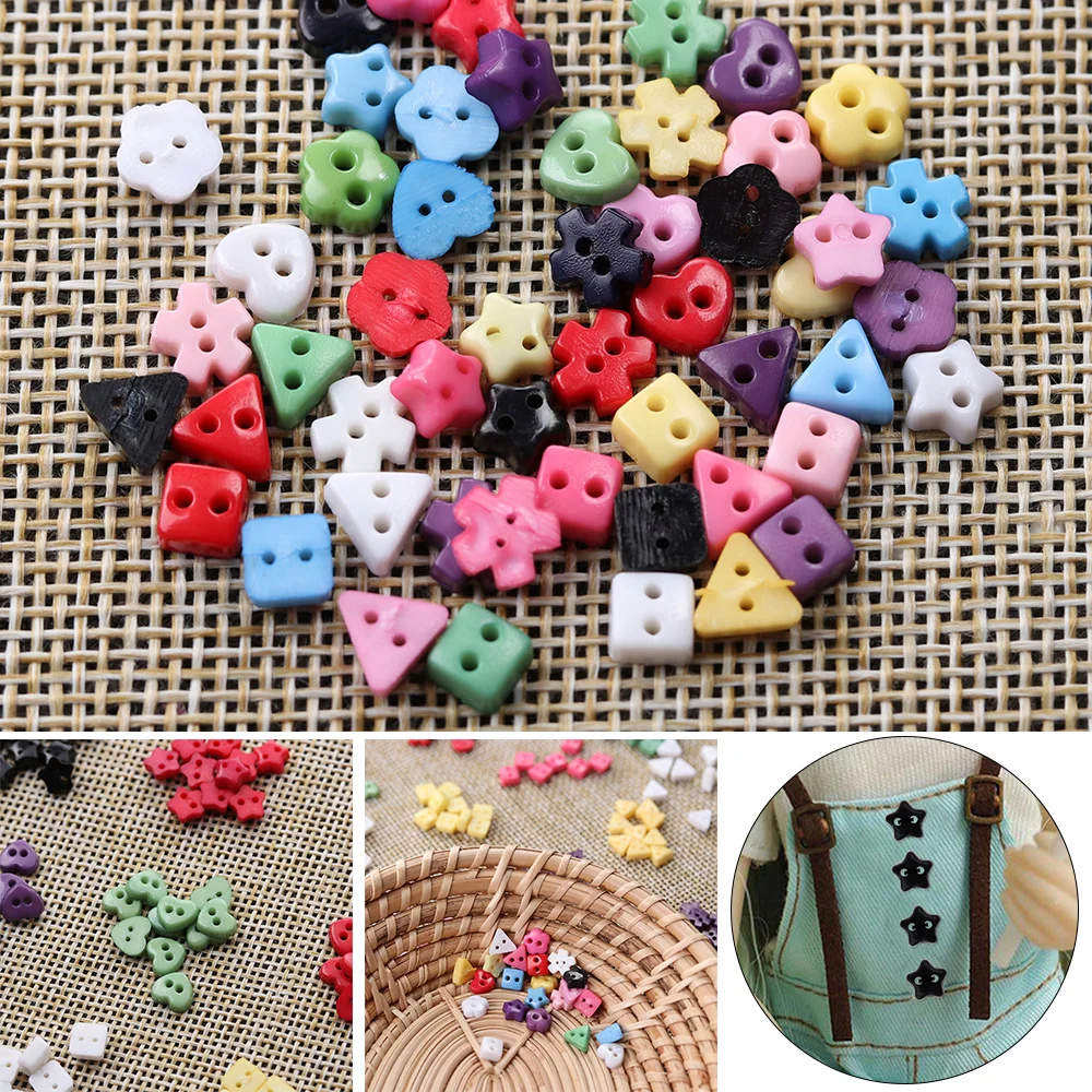 50Pcs BJD Doll Mini Eyelet Buttons Bag Shoes Clothes DIY Air-vent Accessories