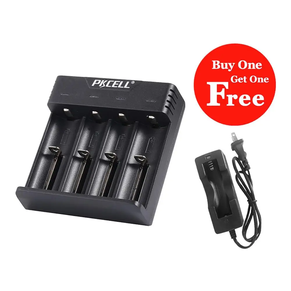 1 шт. PKCELL li-ion зарядное устройство для 18350 16340 14500 18650 3 7 В аккумуляторные батареи