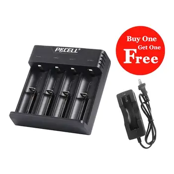 

1PCS PKCELL li-ion battery charger for 18350 16340 14500 18650 3.7v rechargeable batteries Intelligent Circuitry USB 4slot