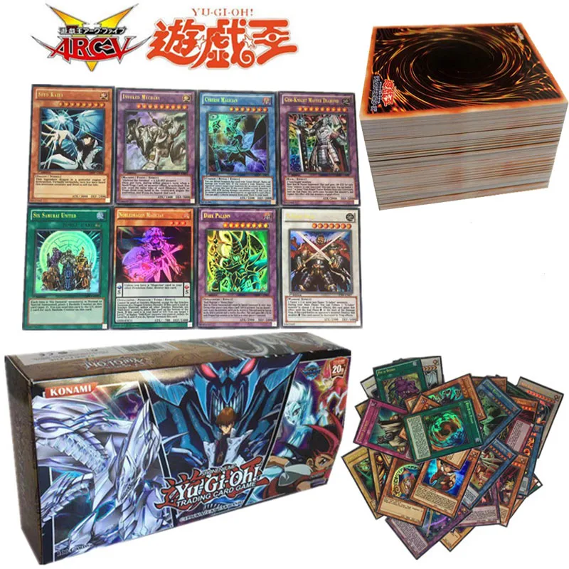 Горячая 100 шт игра YGO Yu Gi Oh игральные открытки с героями мультфильмов Yugioh игровые карты Япония мальчик девочки Yu-Gi-Oh карты Коллекция игрушек