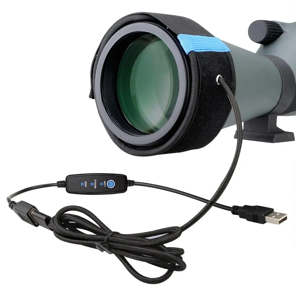 LAIDA Dew Heater Strip Lens Heater Warmer for Astronomy OTA  Universal Camera Lens Mini Guide Scope Finder Scope w/ Hot-3 LD2039