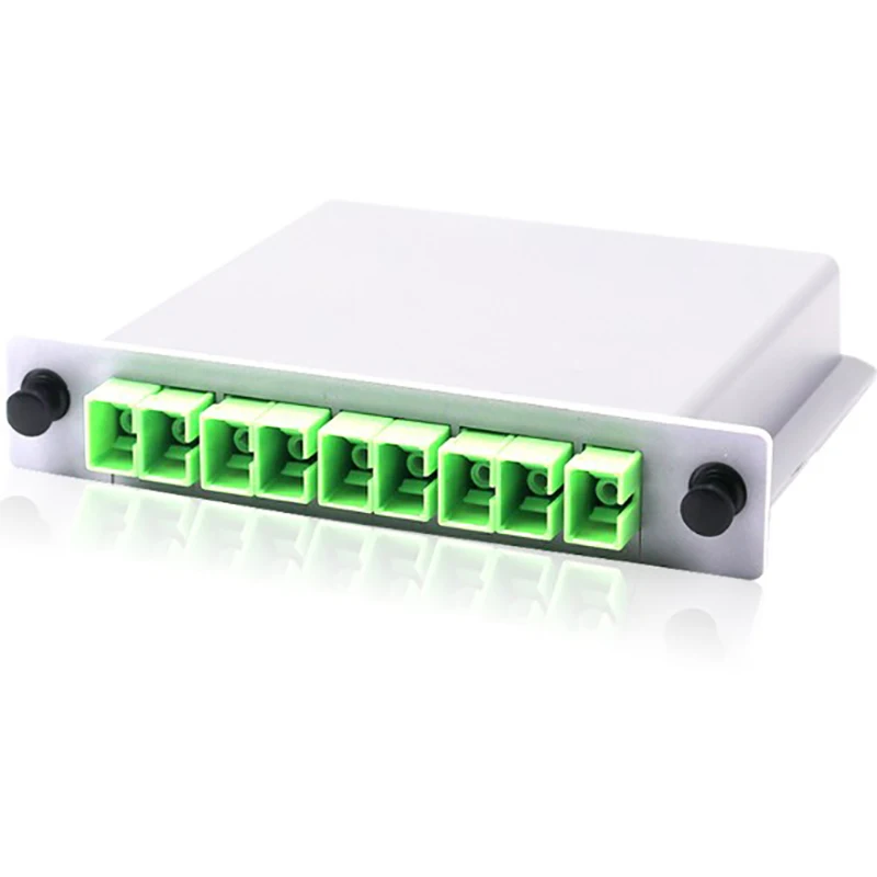 

10PCS/Packet SC APC PLC 1X8 Splitter Fiber Optical Box FTTH PLC Splitter Box with 1X8 Planar Waveguide Type Optical Splitter