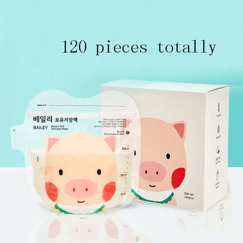 120 pieces Бейли для Еда хранения пакеты для хранения грудного молока для хранения молока сумка 200 мл ПБА бесплатно безопасный de Лейте almacenaje leche 120 шт - Цвет: 120 pieces