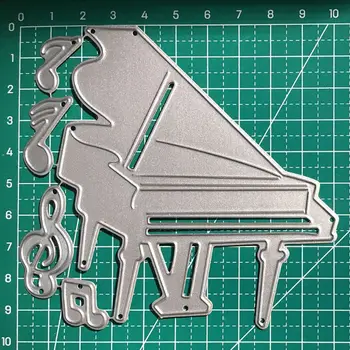 

Piano Metal Cutting Dies Stencil Scrapbooking DIY Album Stamp Paper Card Emboss M76D