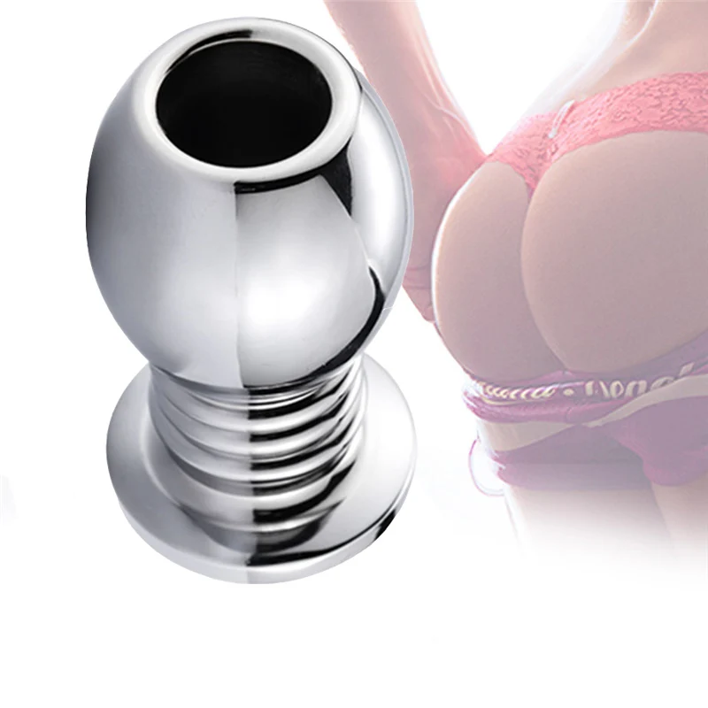 Erotic Anal Toys for couples Cleaner Enema Hollow Butt Plug Peep Vaginal Anus BDSM Sex Toy Fetish Men Anal Expand Flirt game