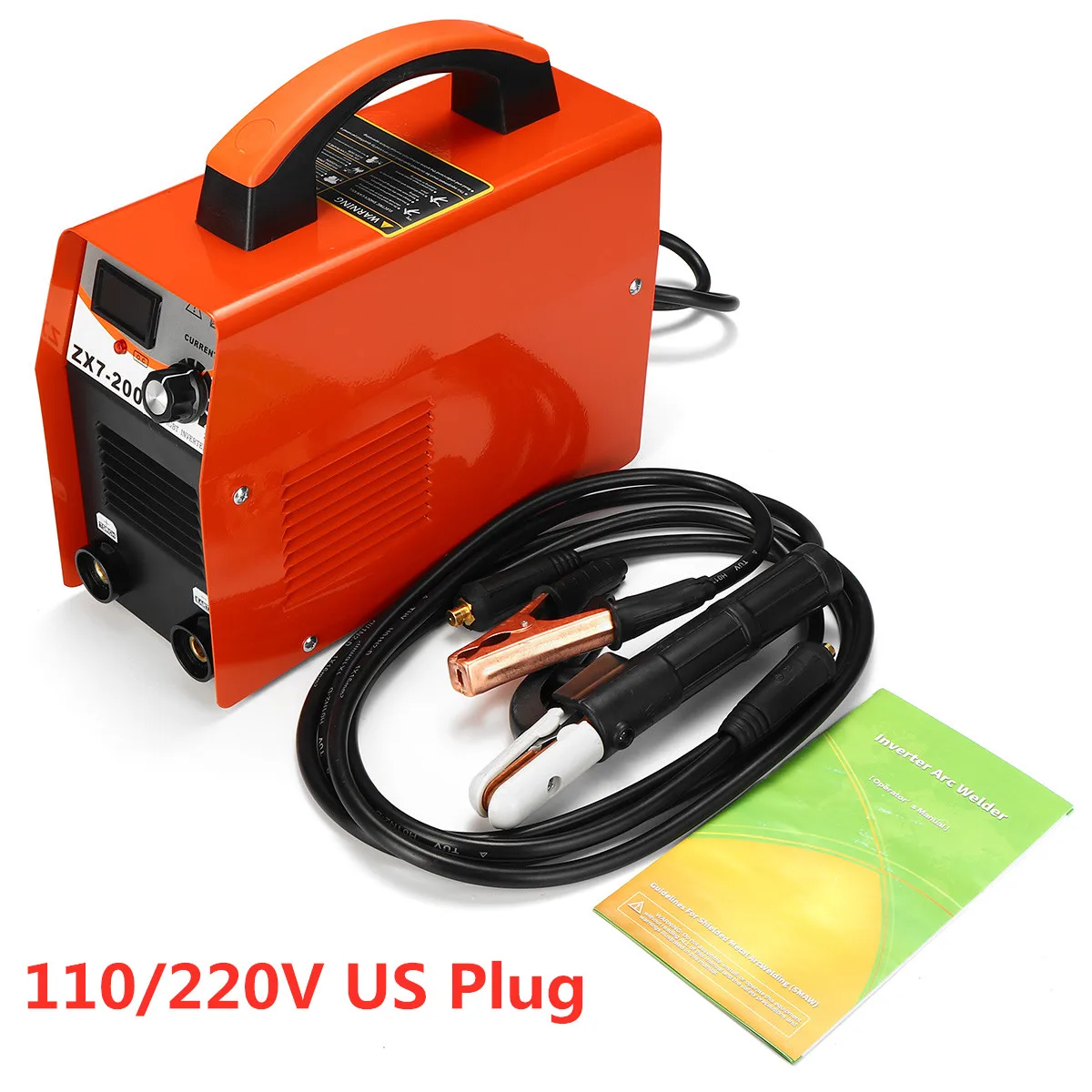 FORGELO ZX7-200E инвертор сварочный аппарат 110 V/220 V IGBT MMA Сварочный 120A светодиодный дисплей для домашнего начинающих легкий эффективный - Цвет: 110 220V US Plug