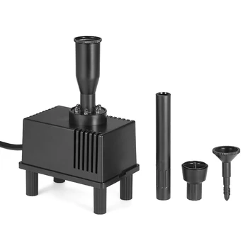 

New 110/220V Submersible Water Pump with IPX8 LED Light for Aquarium Fish Tank Pond Garden Music Fountain Decoration 3 Spray Noz