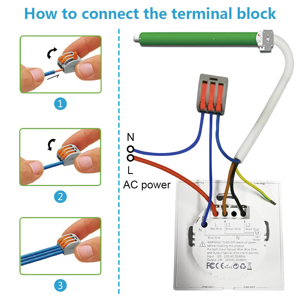 Cortina, Persianas Elétricas Motorizadas, Controle Remoto, Google