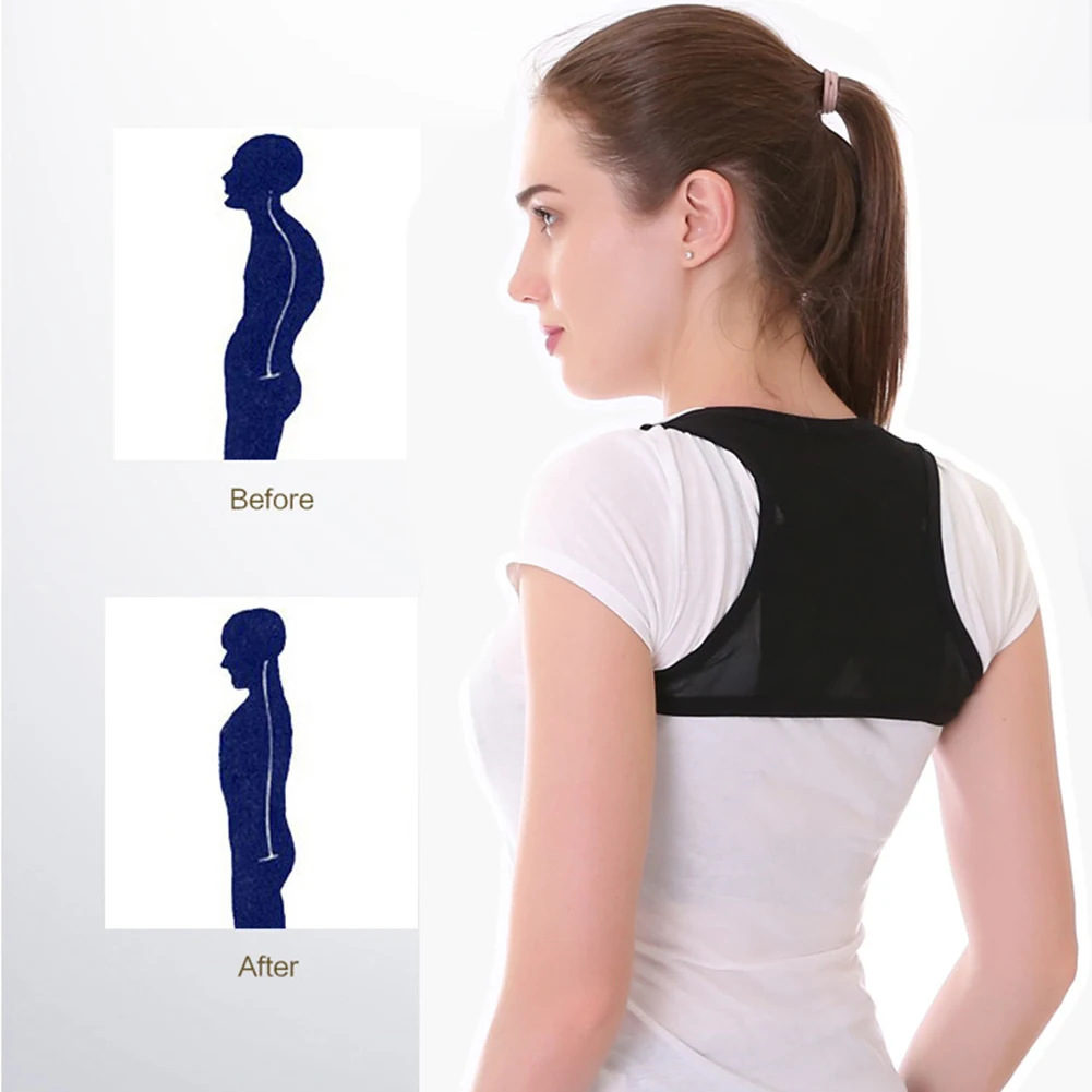

Posture Corrector for Man and Woman Adjustable Back Corrector Humpback Correction Upper Back Brace