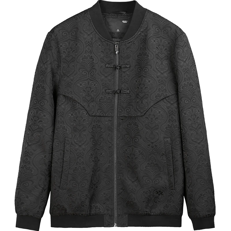 Militar standard Rushed No Pinli, новая мужская куртка из жаккарда, осень, пальто B193104472 - Цвет: Black