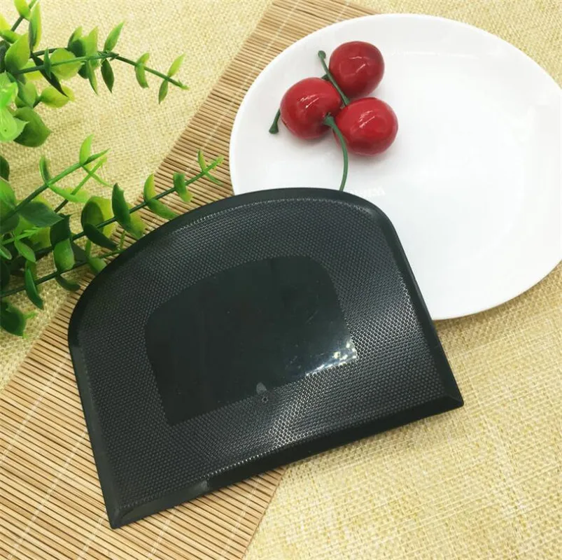 Black Soft Cream Spatula Smoother DIY Pastry Cutters Fondant Dough Scraper Cake Cutter Pastry Baking Tool Kitchen Accessories baking tool baking accessories