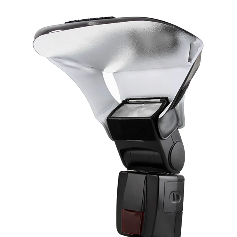 Camera Flash Diffuser Reflector Softbox Grid + Tri Color