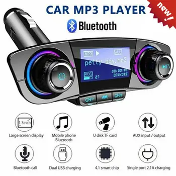 

Wireless Bluetooth Car Kit FM Transmitter MP3 USB LCD Handsfree For Mobile Phone
