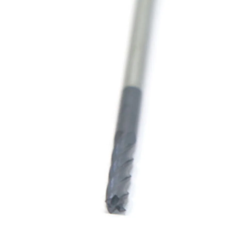 3mm 4 cannelures 100MM longue tige carbure de tungstène fraises en bout outil de CNC 3MM tige droite fraise ► Photo 2/4