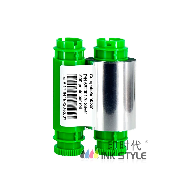 Pointman 66200170 Silver Metallic Ribbon 1000prints use in TP-9000 TP-9100 TP-9200 N10 N15 N20 N30 ID Card Printer | Компьютеры и офис