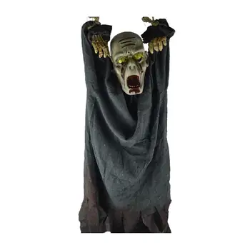 

1PC Decorative Vocalized Glowing Moving Plastic Ghost for Bar Party Haunted House Halloween