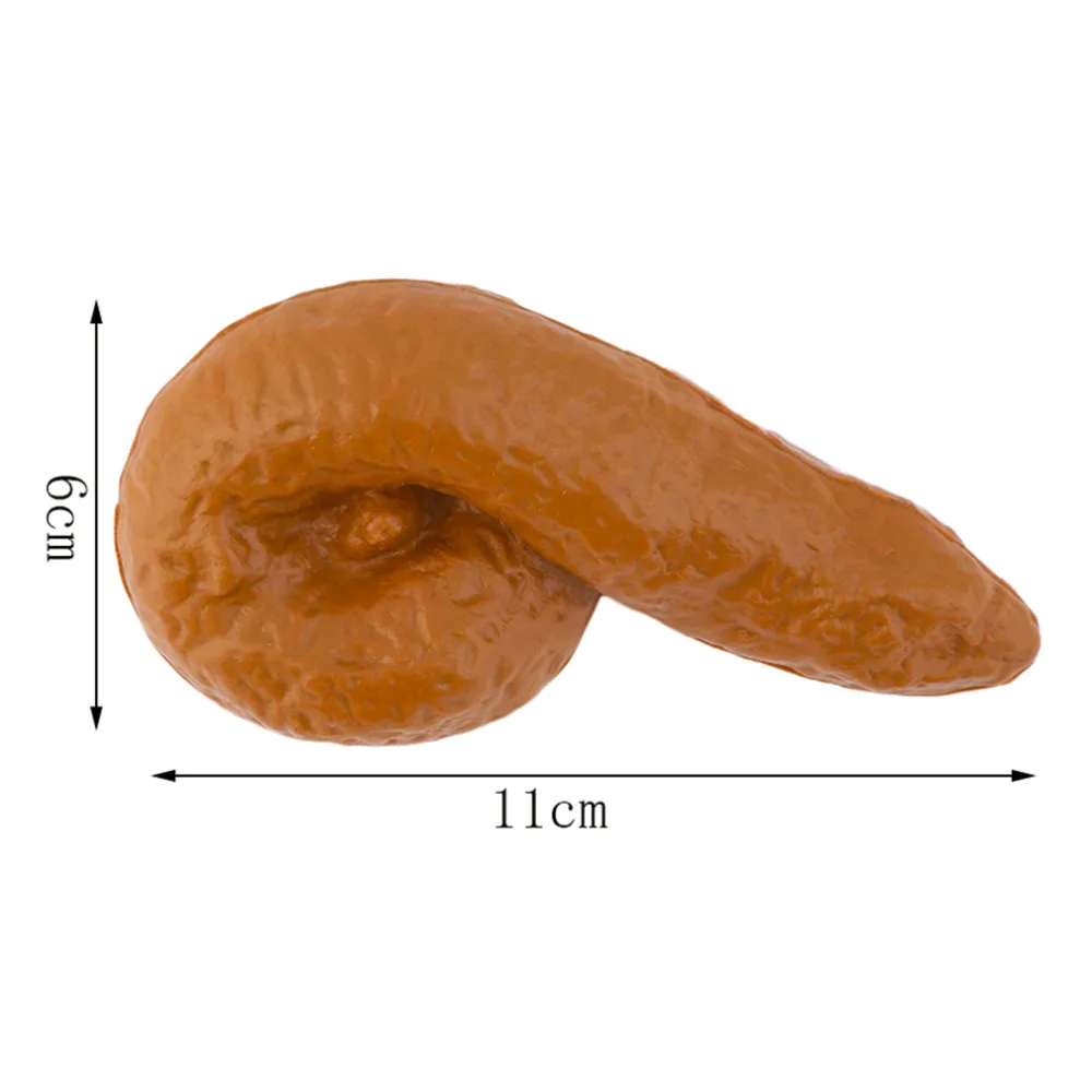 Hot! 5pcs Prank Fake Poop Turd Crap Poo Gross Joke Dirty Trick Novelty Human Fun Pooper New Sale