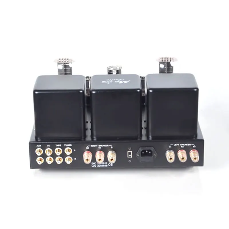 MC300-A 8W×2 чистого класса A Однорядный усилитель 300B Ламповый HIFI усилитель, отношение сигнал-шум: 93 дБ Искажение: ≤1