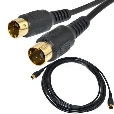 

S-Video 4 Pin Male to Male Cord Cable leads Gold Plated 4 DVD HDTV 1.8m free shipping