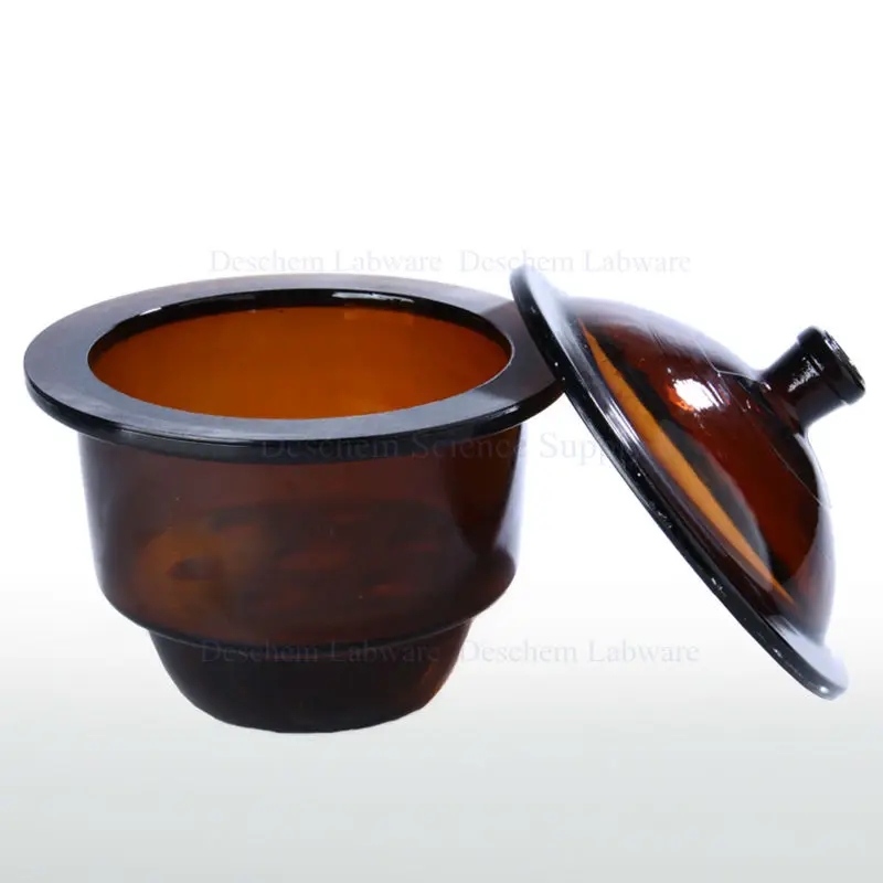 120mm,Amber Brown,Glass Desiccator Jar,Dessicator Dryer,12CM,New Lab Glassware