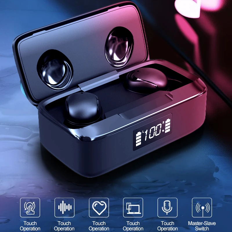 Taihom Earphones Wireless Portable Gaming Headphones Bluethooth 5.0 Version Tws IOS i12 Xiaomi Android Earpods Free Shipping