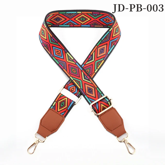 Bag Parts Accessories Shoulder Strap  for Handbags Adjustable Bag strap leather Belt Wide Rainbow  Purse Strap for Bag Replaceme JD-PB-003