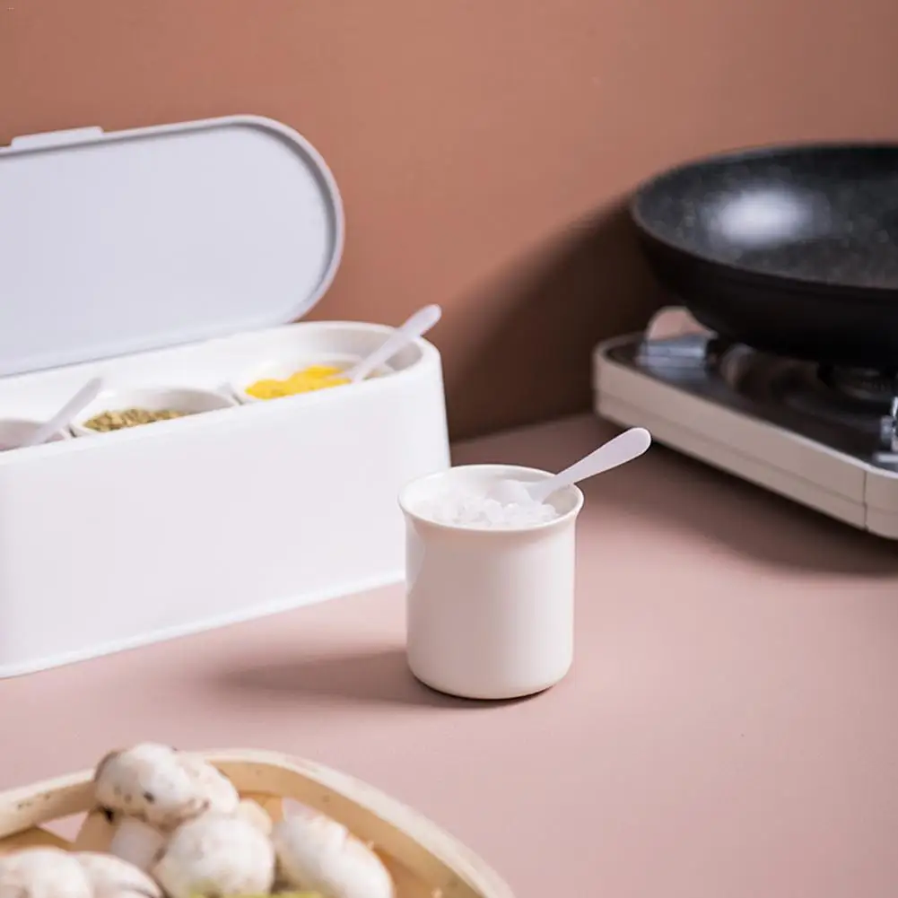 

Spice Jar Set Innovative Ceramic Tank Combination Dressing Box Seasoning Box for Kitchen