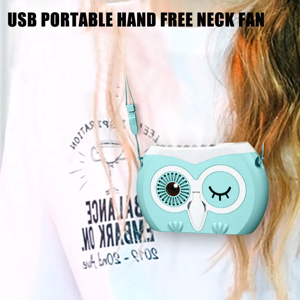 Портативный многоцветный мини-вентилятор Сова с зарядкой от USB | Дом и сад