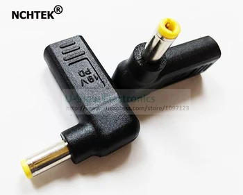 

NCHTEK 90 Degree Angled USB 3.1 Type C USB-C Female to DC 19V 5.5*2.5mm Male PD Emulator Trigger Adapter/Free Shipping/10PCS
