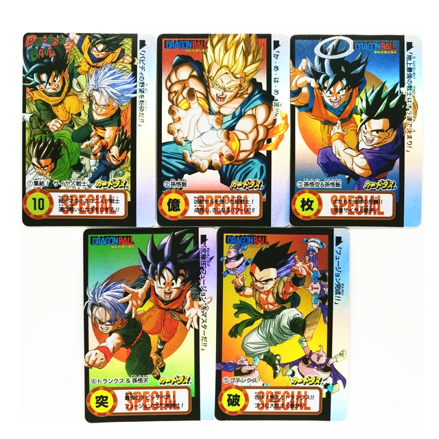 9PCS Carte Dragon Ball Z Cards Spéciale DIY dbz Card carte dragon ball  flash Super Saiyan Goku Game Collection Cards