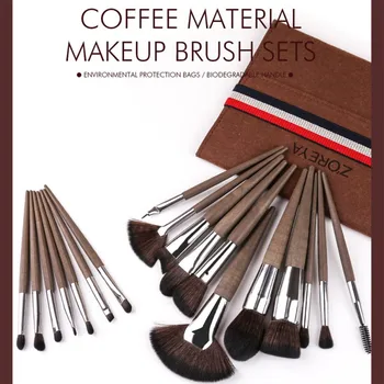 

18pcs Makeup Brushes Kit Loose Powder Brush Foundation Blush Brush Eyebrow Comb Fan Brush Set With Bag Hot M2