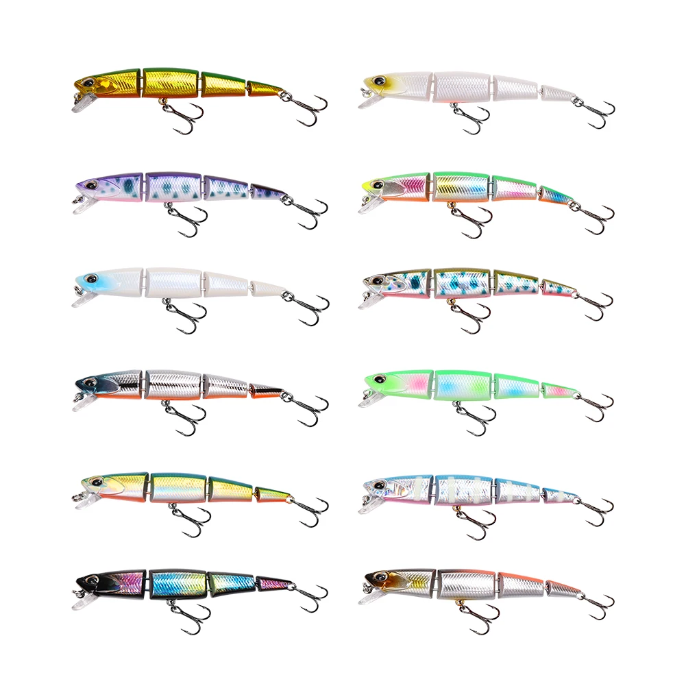 BassLegend Japan Fishing Sinking Swimbait Jointed Lipless Crankbait Minnow Forelle Bass Pike Lure 70er 70mm 5,5g – Detail 8